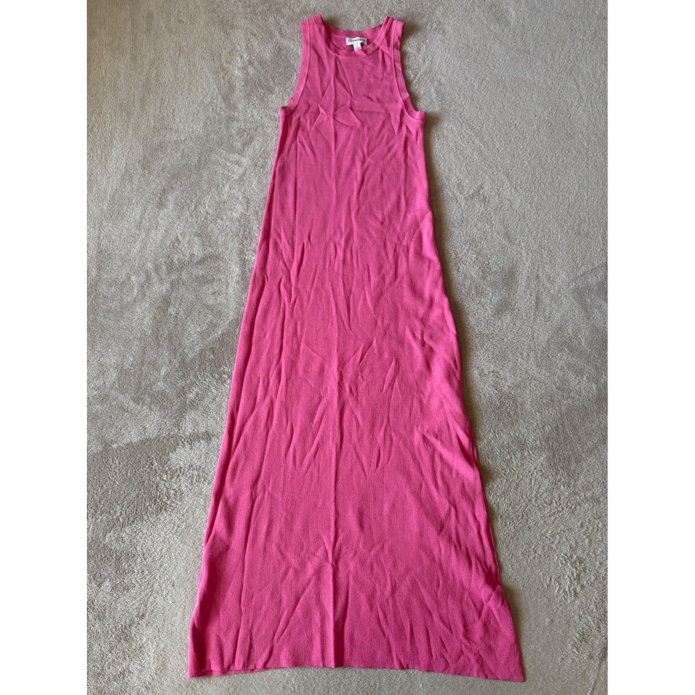 The Drop Women's Small Knit Maxi Dress Sleeveless Casual Summer Dress Pink‎